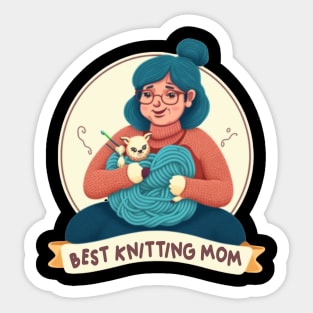 Best Knitting Mom Ever Sticker